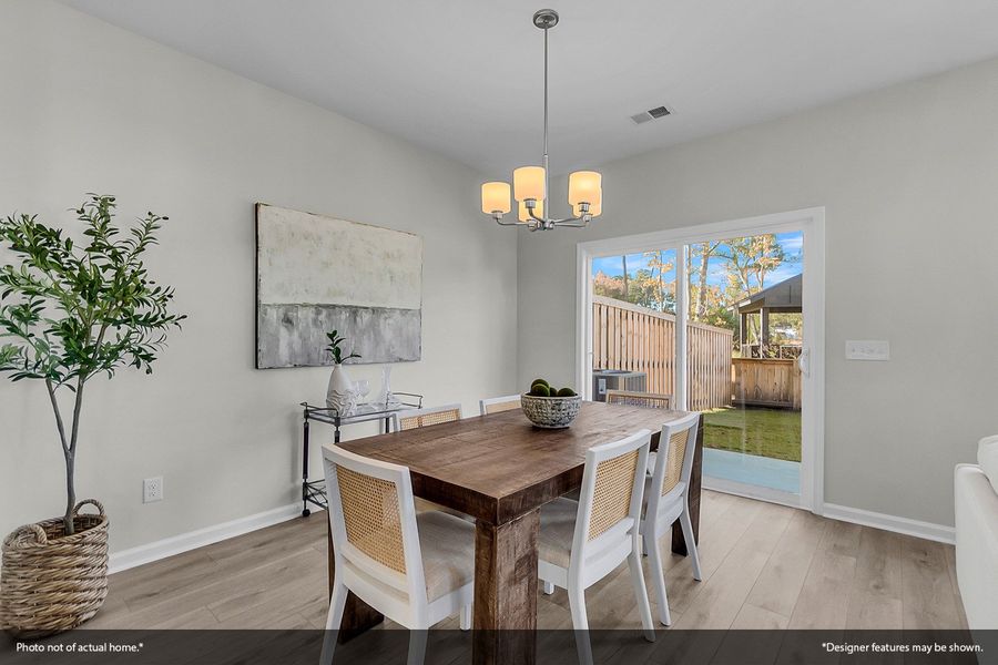 Furnished interior view inside a new home in Sweetbrier, Durham (Image 7).
