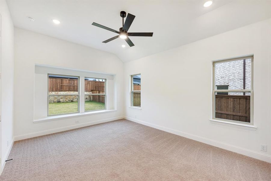 Spacious, unfurnished interior of a new home in Windsong Ranch Classic 61, Prosper (Image 29). Spacious, unfurnished interior of a new home in Windsong Ranch Classic 61, Prosper (Image 29).