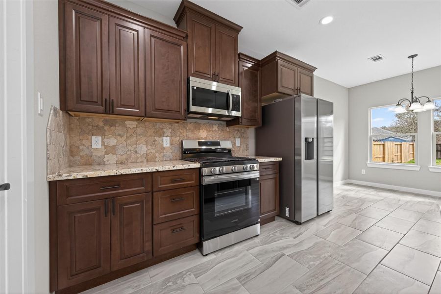 Furnished interior view inside a new home in , Cleveland (Image 13).