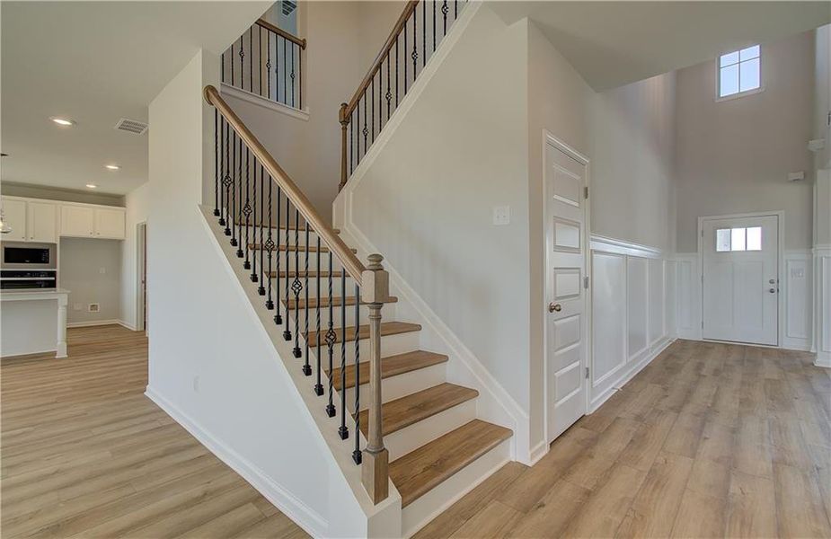 Spacious, unfurnished interior of a new home in Grandview at Millers Mill, Stockbridge (Image 27). Spacious, unfurnished interior of a new home in Grandview at Millers Mill, Stockbridge (Image 27).