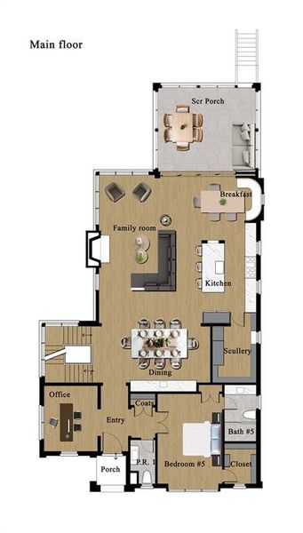 2D floor plan layout of this home in , Atlanta, GA (Image 5).