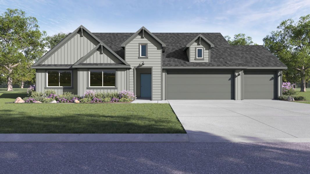 Representative exterior photo of a completed home built from the The Holden by D.R. Horton in Sonoma Oaks, Fredericksburg, TX (Image 23). Representative exterior photo of a completed home built from the The Holden by D.R. Horton in Sonoma Oaks, Fredericksburg, TX (Image 23).