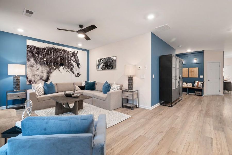 Furnished interior view inside a new home in Chapel Hill, Newnan (Image 17).