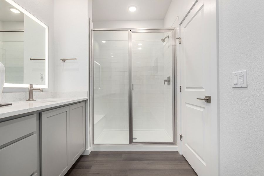 Furnished interior view inside a new home in Gateway Commons, Denver (Image 16). Furnished interior view inside a new home in Gateway Commons, Denver (Image 16).