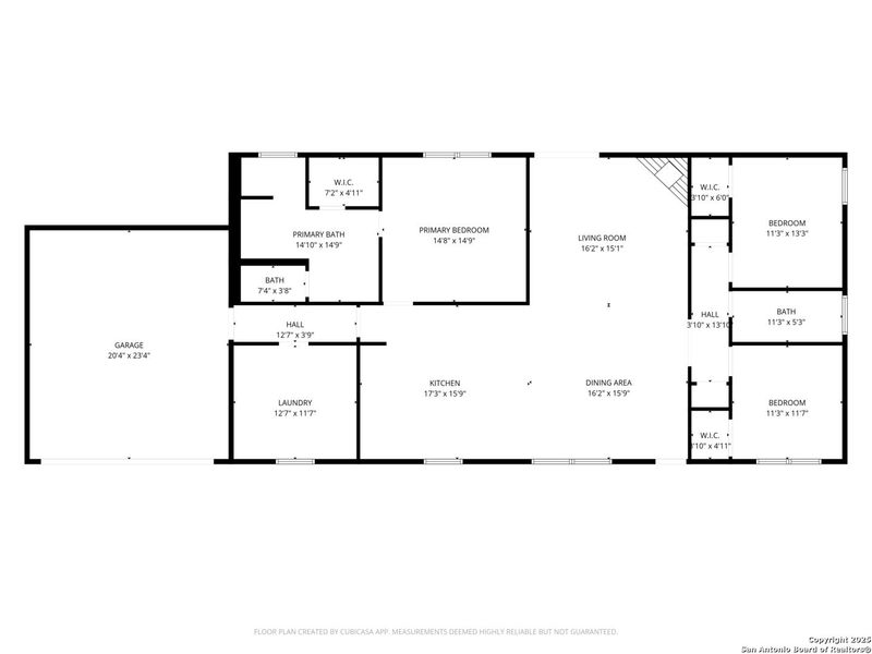 2D floor plan layout of this home in , Lakehills, TX (Image 5).