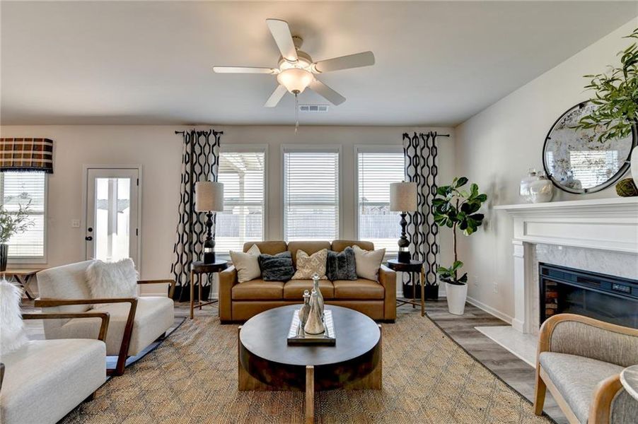 Furnished interior view inside a new home in , Auburn (Image 18).