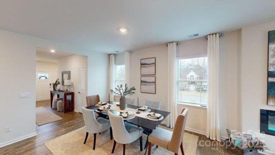 Furnished interior view inside a new home in Falls at Hickory, Hickory (Image 35).