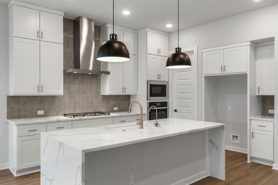 Furnished interior view inside a new home in Lariat, Liberty Hill (Image 9).