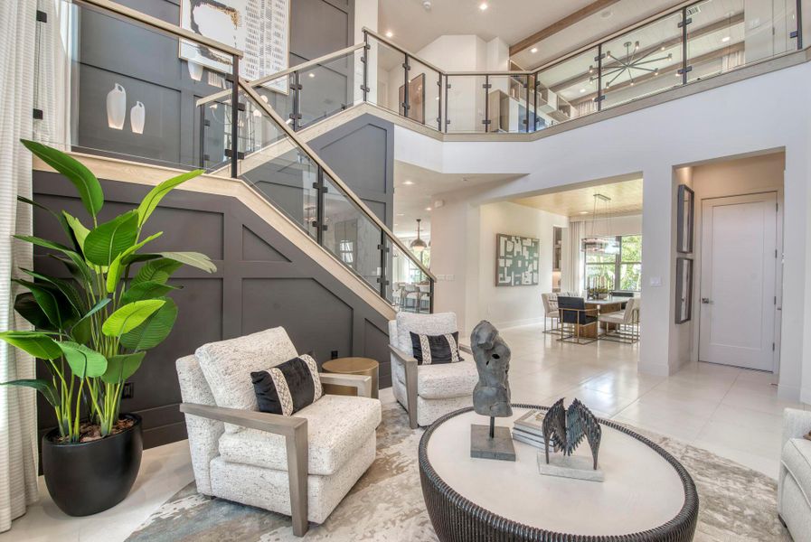 Furnished interior view inside a new home in Apex at Avenir, Palm Beach Gardens (Image 27).