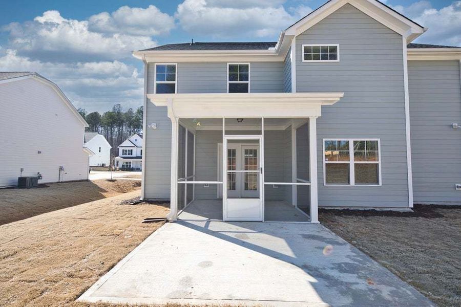 Screened Porch with Patio Option