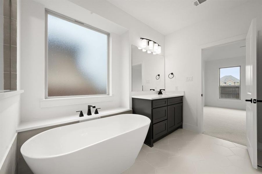 Furnished interior view inside a new home in Hawkins Meadows, Midlothian (Image 18).