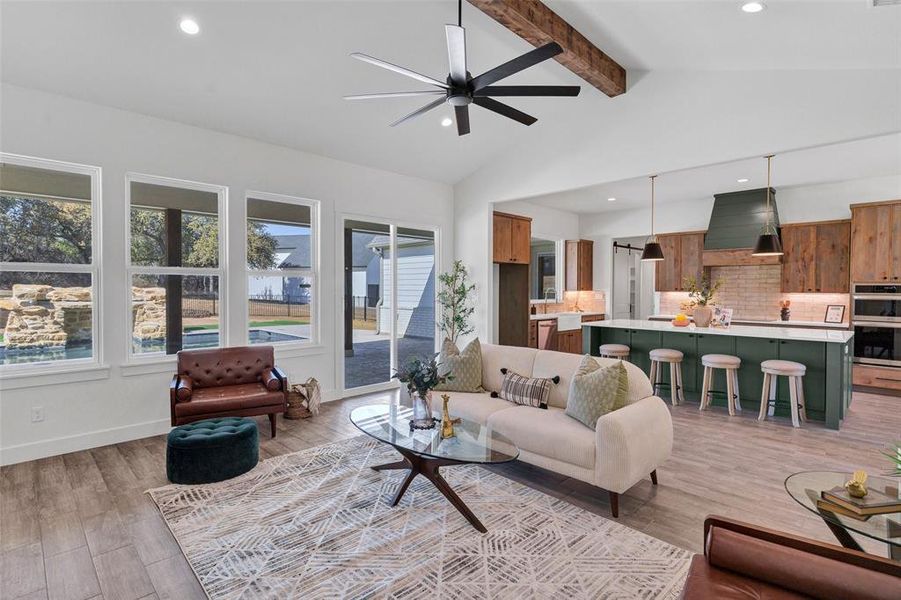 Furnished interior view inside a new home in , Granbury (Image 15).