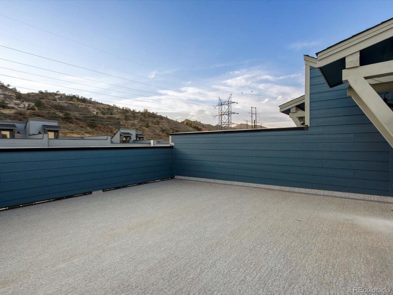 Exterior details and patio area of a home in Three Hills, Morrison (Image 3).