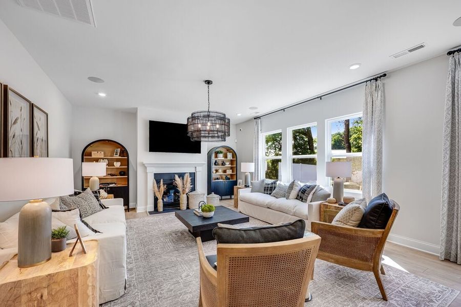 Furnished interior view inside a new home in Eagle Trace, Wendell (Image 3).