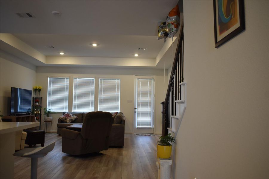 Furnished interior view inside a new home in Bridge Creek 45s and 50s, Cypress (Image 9). Furnished interior view inside a new home in Bridge Creek 45s and 50s, Cypress (Image 9).