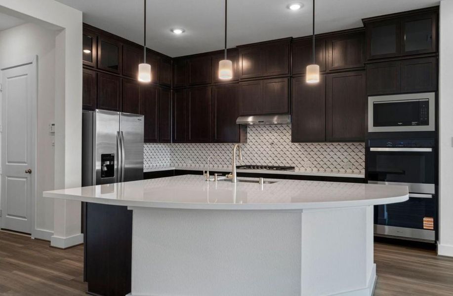 Furnished interior view inside a new home in Coastal Point, League City (Image 8).