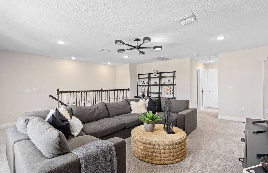 Furnished interior view inside a new home in Willow Ridge, Montverde (Image 6). Furnished interior view inside a new home in Willow Ridge, Montverde (Image 6).