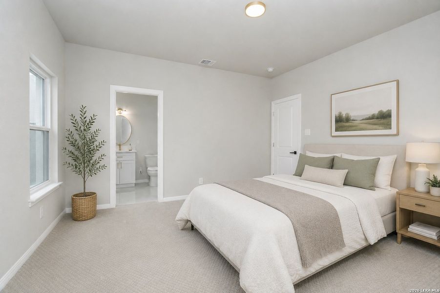 Furnished interior view inside a new home in , San Antonio (Image 11).