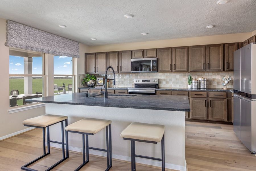 Representative furnished interior of a home built from the 2444 Modeled by KB Home in Madera Preserve, New Caney (Image 6). Representative furnished interior of a home built from the 2444 Modeled by KB Home in Madera Preserve, New Caney (Image 6).