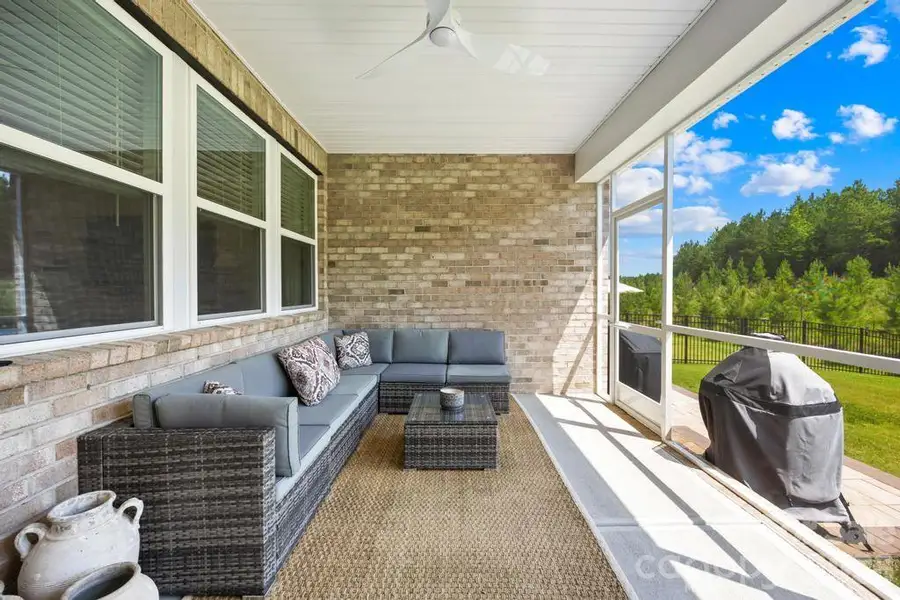 Exterior details and patio area of a home in Sonata at Mint Hill, Mint Hill (Image 4).