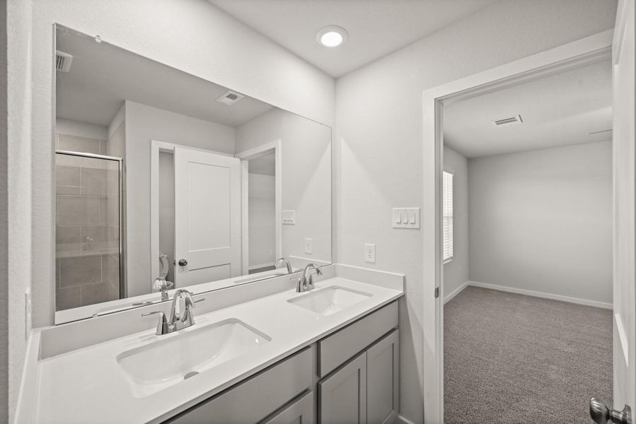 Furnished interior view inside a new home in Northpark South, Porter (Image 9). Furnished interior view inside a new home in Northpark South, Porter (Image 9).