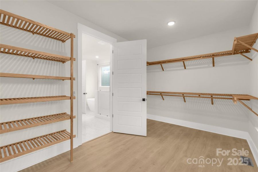 Representative photo of proposed primary closet