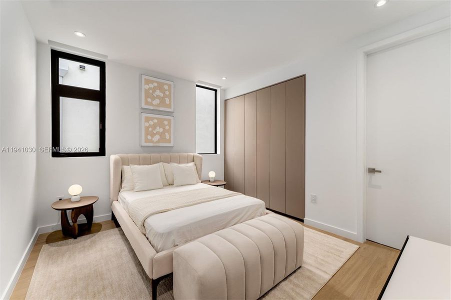 Furnished interior view inside a new home in , Miami (Image 17).