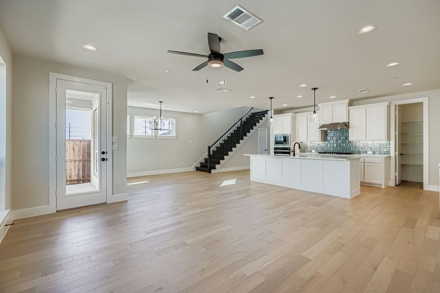 Spacious, unfurnished interior of a new home in Castle Hills Northpointe - Townhomes, Lewisville (Image 17).
