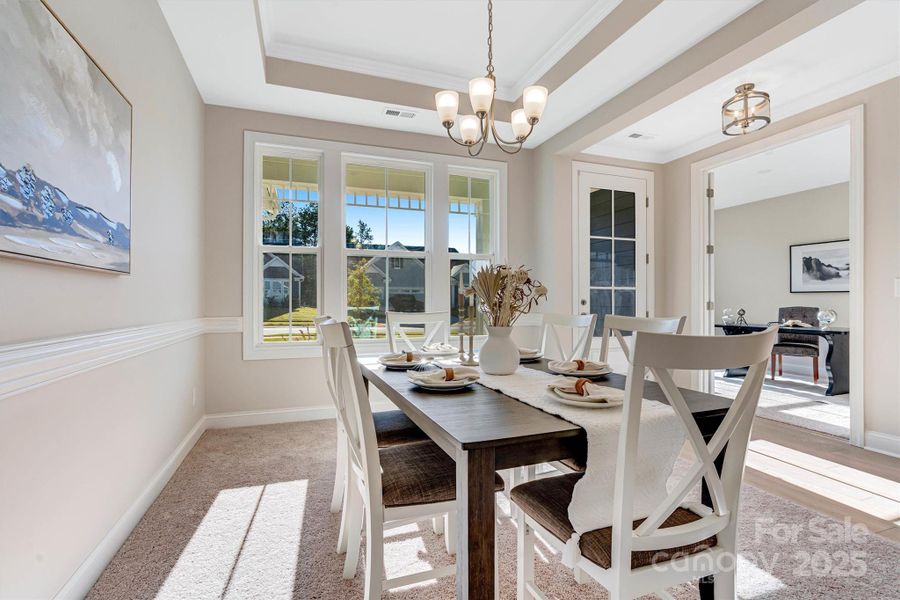 Furnished interior view inside a new home in , Charlotte (Image 32). Furnished interior view inside a new home in , Charlotte (Image 32).