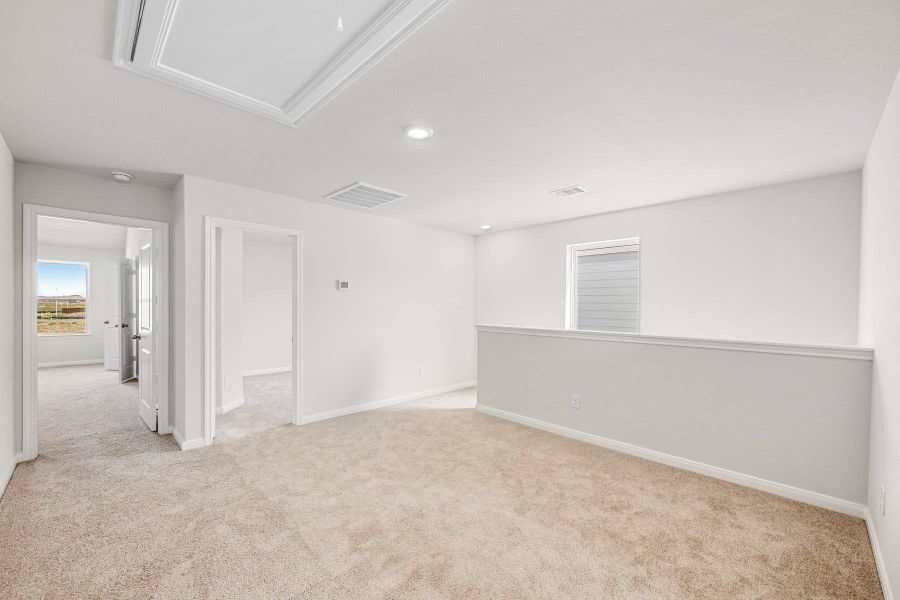 The area at the top of the stairs can be utilized for a media or game room! The area at the top of the stairs can be utilized for a media or game room!