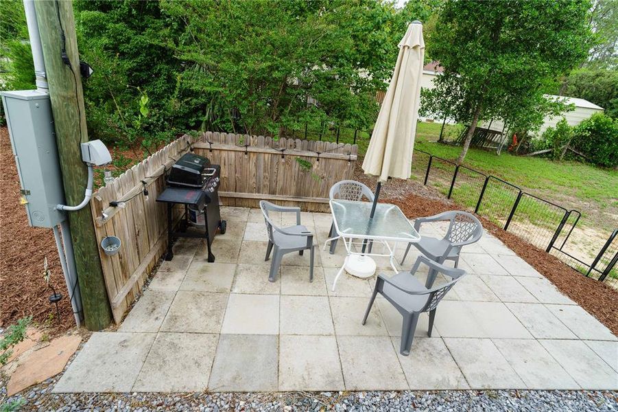 Exterior details and patio area of a home in , Silver Springs (Image 27).