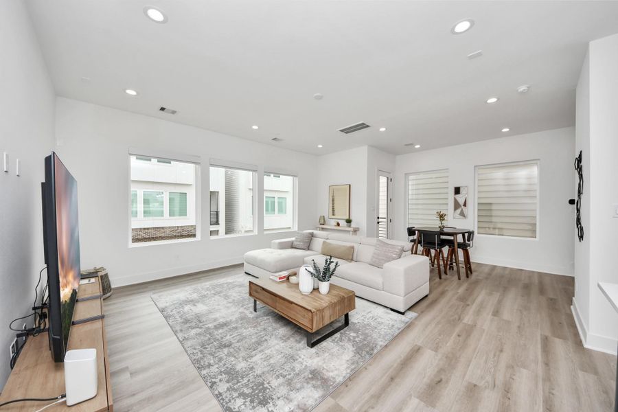 Furnished interior view inside a new home in , Houston (Image 31). Furnished interior view inside a new home in , Houston (Image 31).