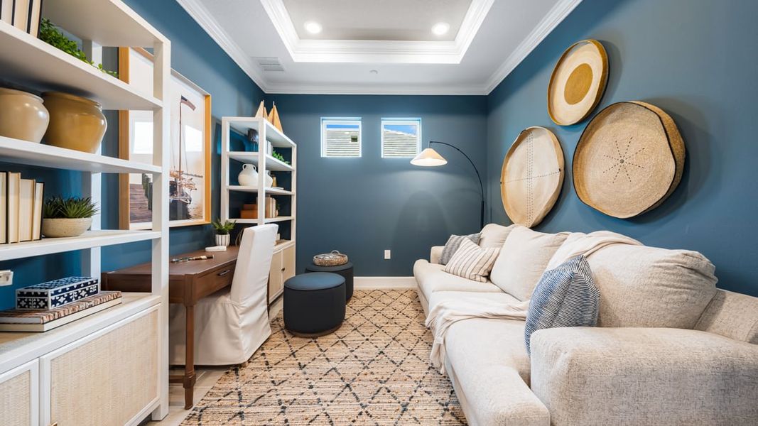 Representative furnished interior of a home built from the Arezzo by Taylor Morrison in Esplanade at Wiregrass Ranch, Wesley Chapel (Image 11). Representative furnished interior of a home built from the Arezzo by Taylor Morrison in Esplanade at Wiregrass Ranch, Wesley Chapel (Image 11).