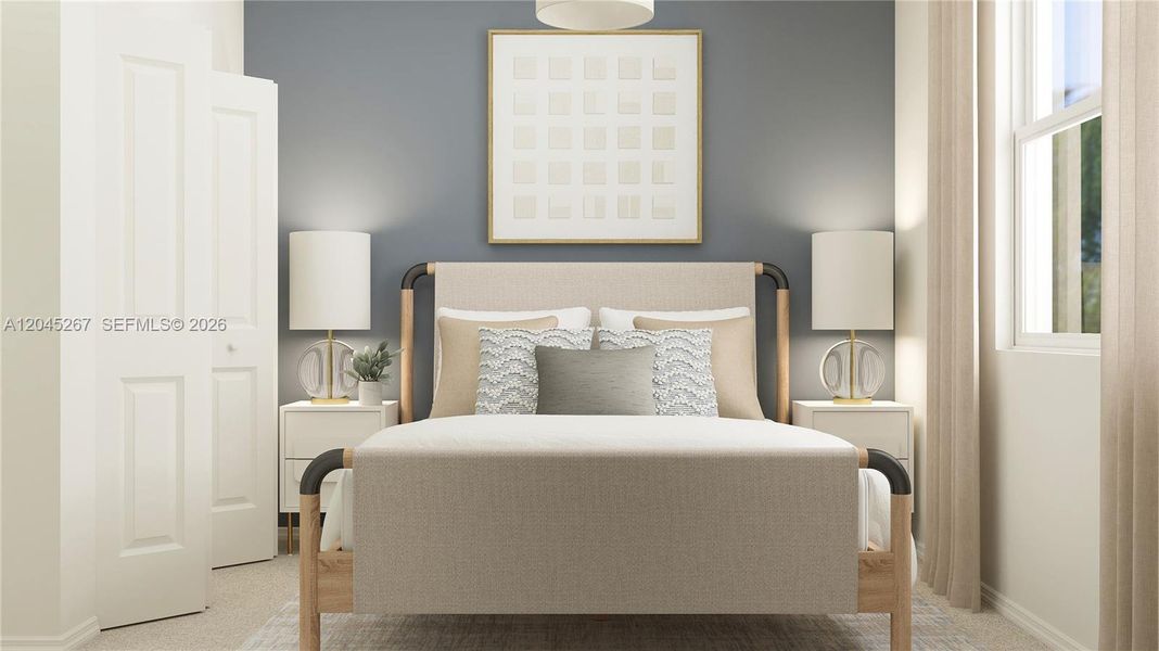 Furnished interior view inside a new home in Le Jardine, Florida City (Image 7).