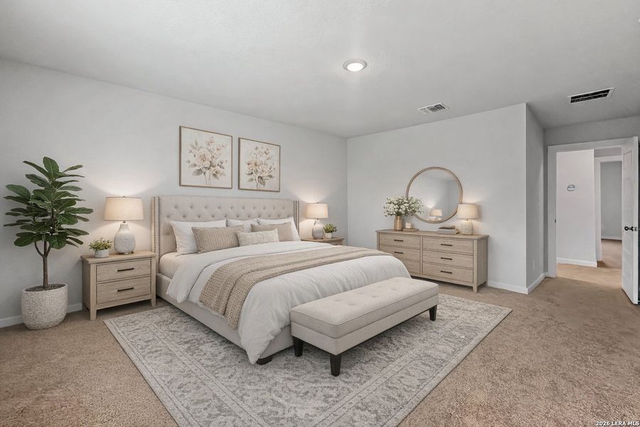 Furnished interior view inside a new home in , San Antonio (Image 12).