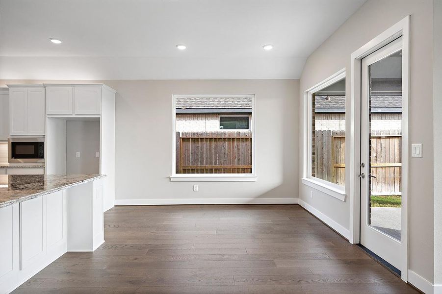 Representative unfurnished interior of a home built from the Waterlily by Caldwell Homes in Chambers Creek, Willis (Image 25). Representative unfurnished interior of a home built from the Waterlily by Caldwell Homes in Chambers Creek, Willis (Image 25).