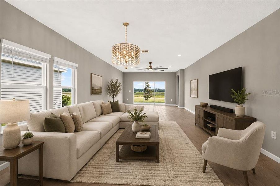 Furnished interior view inside a new home in , Alachua (Image 13). Furnished interior view inside a new home in , Alachua (Image 13).