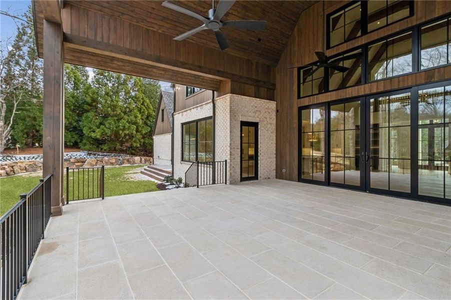 Exterior details and patio area of a home in , Suwanee (Image 38).