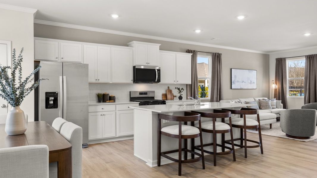 Representative furnished interior of a home built from the Elbert ll by D.R. Horton in Braselton Village, Braselton (Image 8).