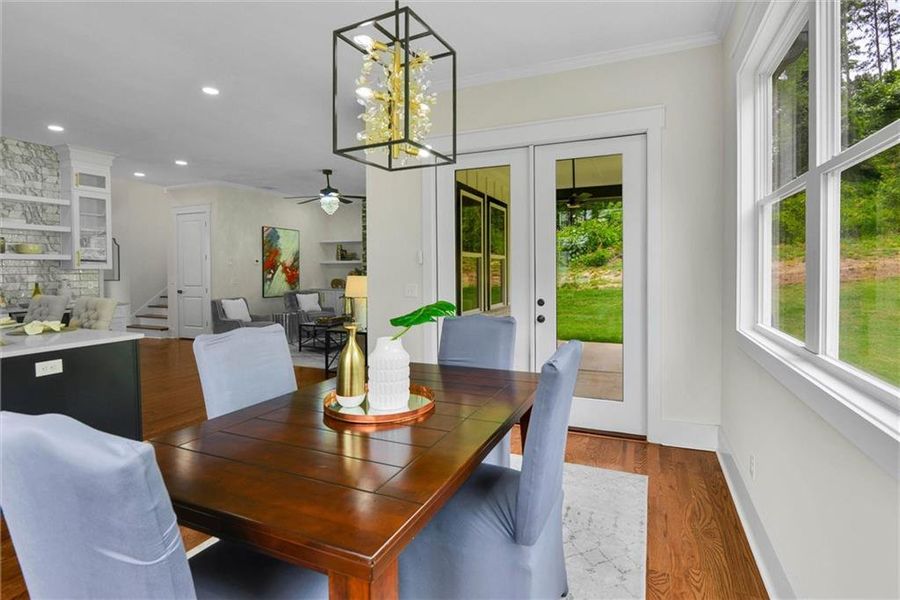 Furnished interior view inside a new home in , Snellville (Image 11).