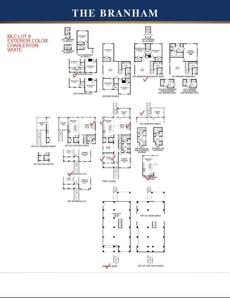 2D floor plan layout of this home in Miller's Crossing, Johns Island, SC (Image 4).