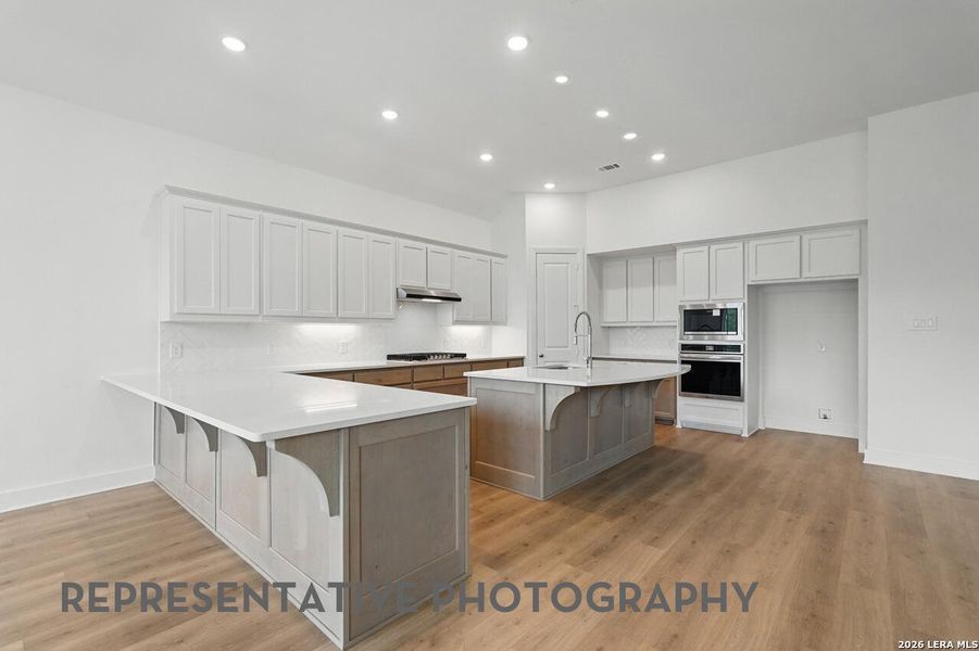 Furnished interior view inside a new home in Alsatian Oaks, Castroville (Image 3).