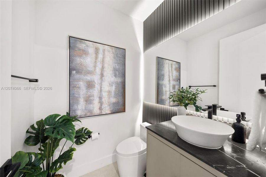 Furnished interior view inside a new home in , Miami (Image 41). Furnished interior view inside a new home in , Miami (Image 41).