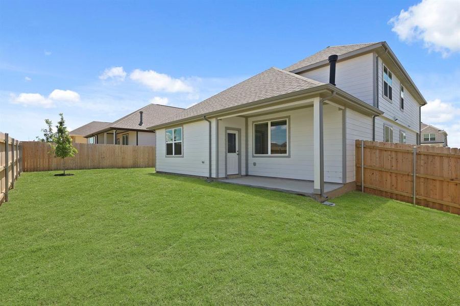 Front exterior of a new home in Rocky Creek Crossing, Fort Worth, TX, highlighting curb appeal (Image 13). Front exterior of a new home in Rocky Creek Crossing, Fort Worth, TX, highlighting curb appeal (Image 13).