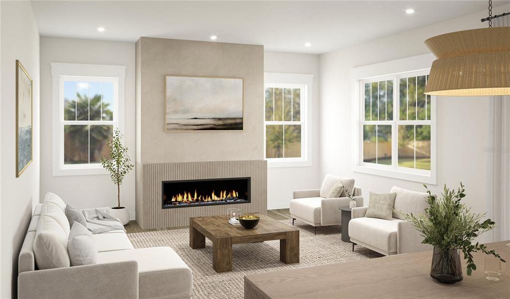 Furnished interior view inside a new home in , Tampa (Image 3).