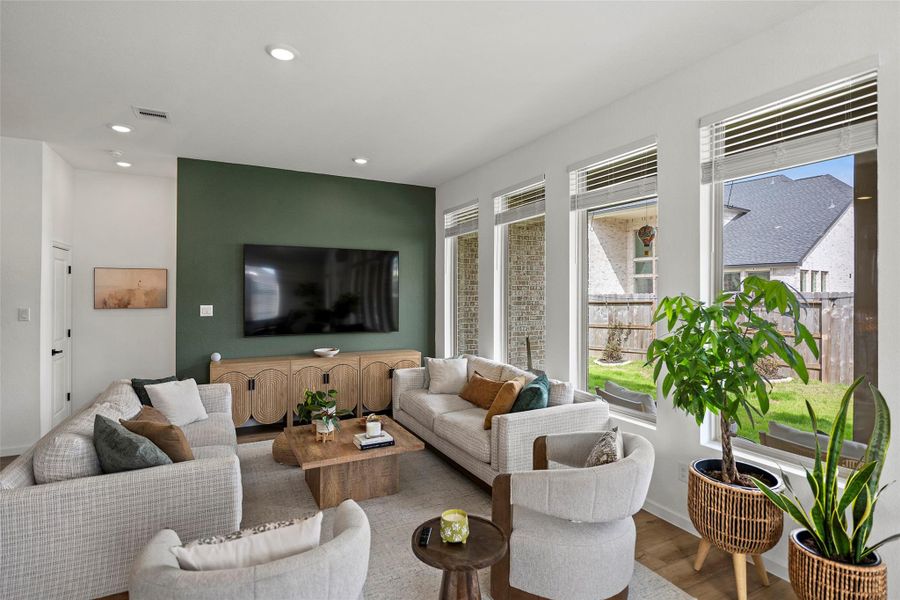 Furnished interior view inside a new home in The Trails, New Caney (Image 11). Furnished interior view inside a new home in The Trails, New Caney (Image 11).