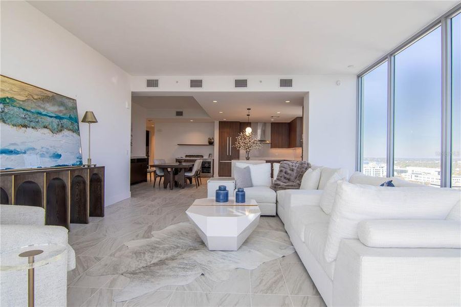 Furnished interior view inside a new home in , St. Petersburg (Image 4).