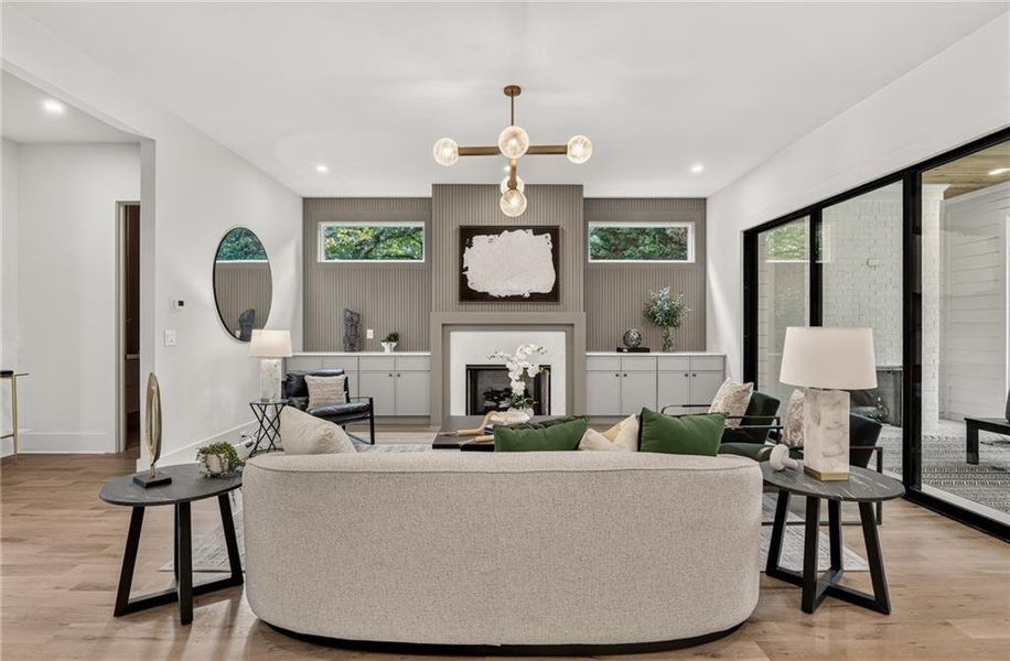 Furnished interior view inside a new home in , Atlanta (Image 4).