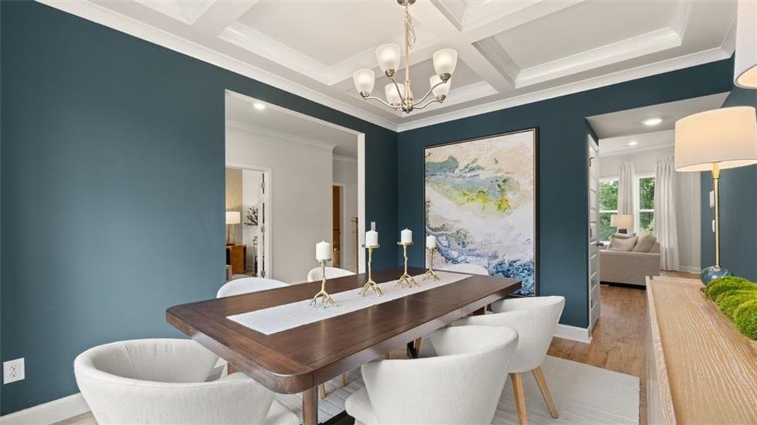 Furnished interior view inside a new home in Heritage Pointe, Senoia (Image 5). Furnished interior view inside a new home in Heritage Pointe, Senoia (Image 5).