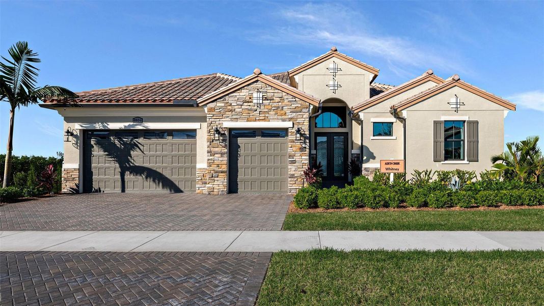 Front exterior of a new home in , Port St. Lucie, FL, highlighting curb appeal (Image 2). Front exterior of a new home in , Port St. Lucie, FL, highlighting curb appeal (Image 2).